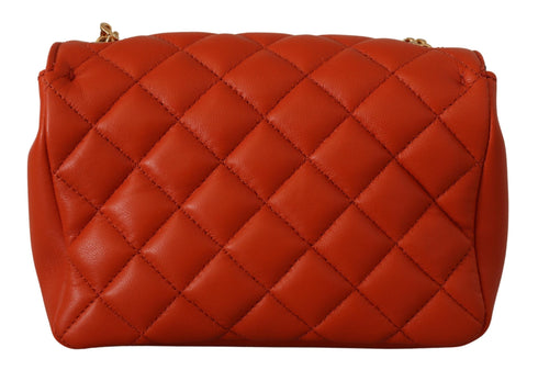 Versace Red Nappa Leather Medusa Small Crossbody Bag
